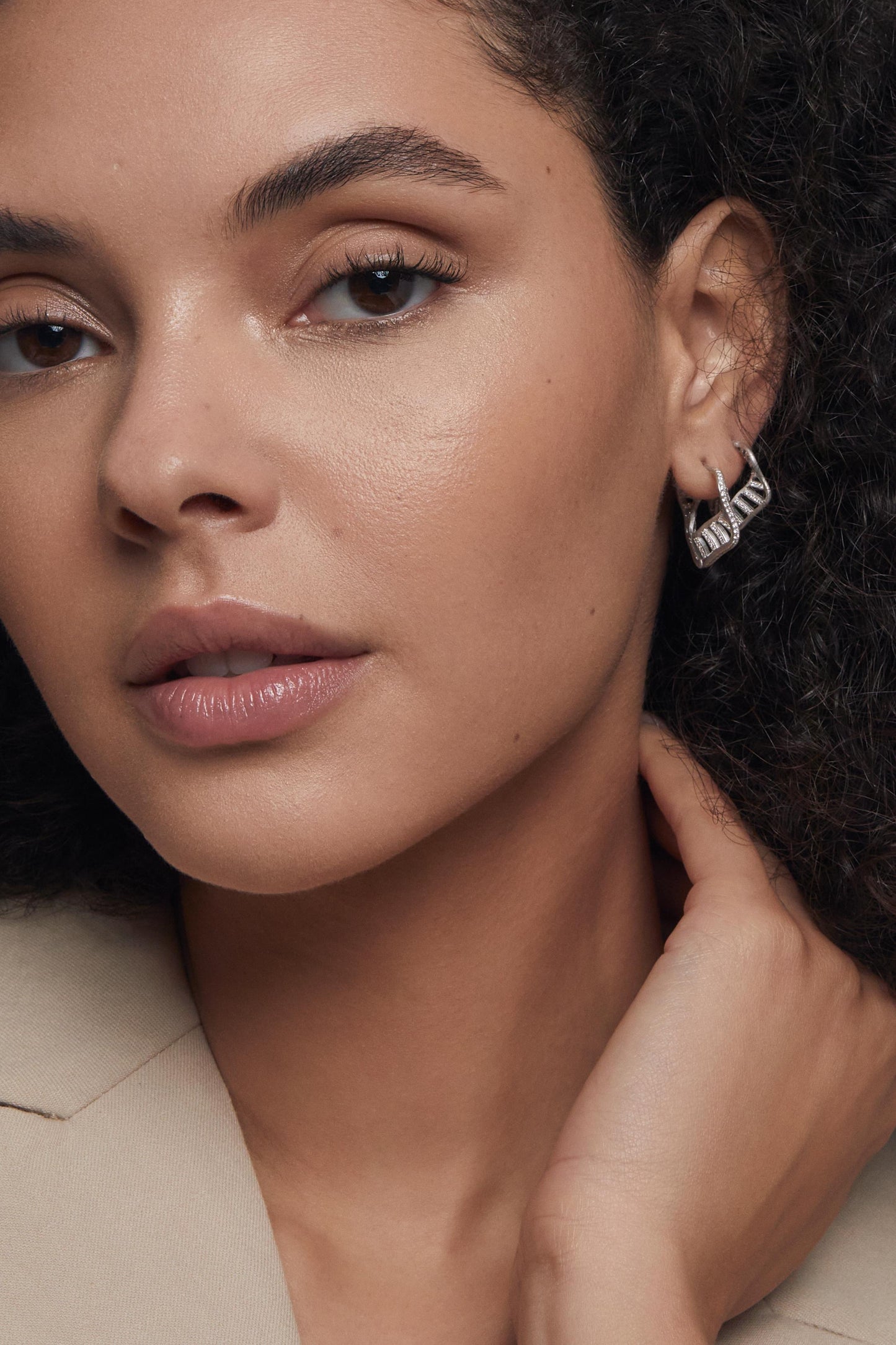 Signature Hoops Full Pavé 14mm
