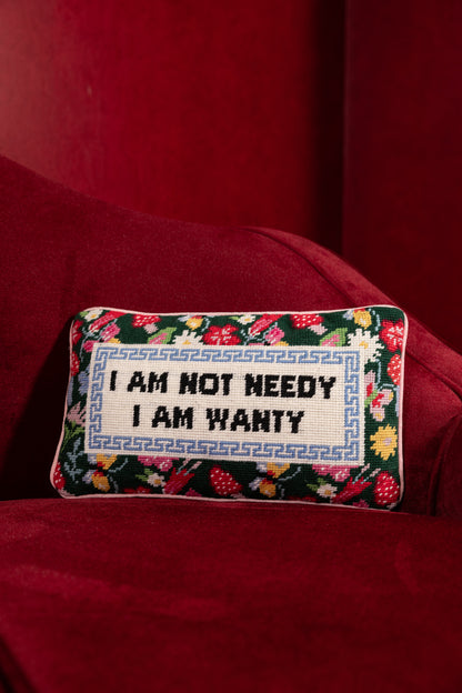 Not Needy Needlepoint Pillow