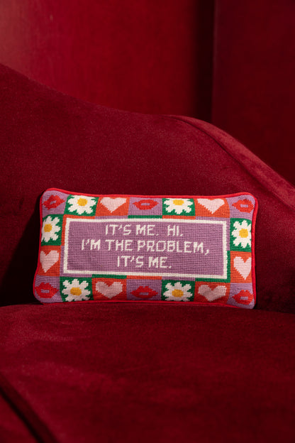 It's Me Needlepoint Pillow